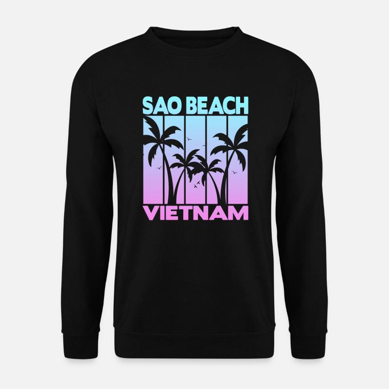 Sao Beach Vietnam - Unisex Pullover - Schwarz