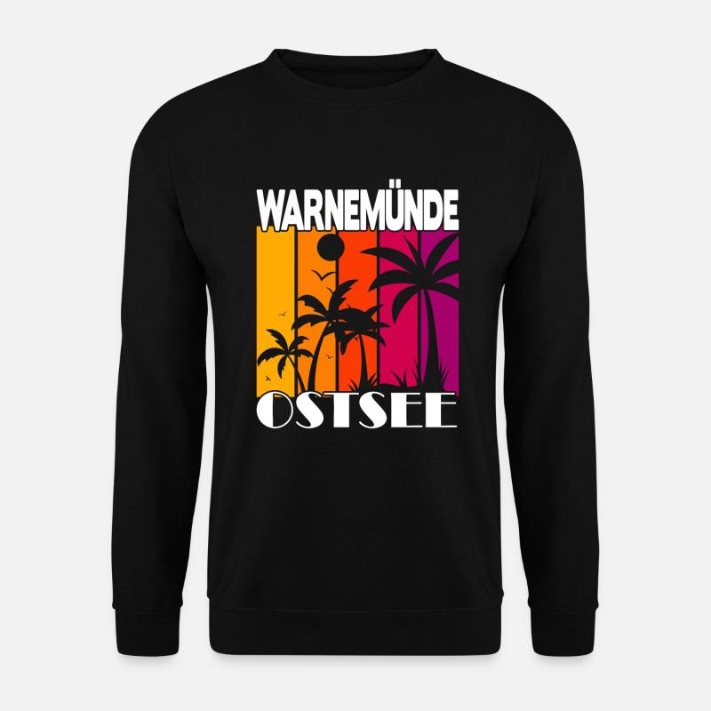 Warnemünde Ostsee - Unisex Pullover - Schwarz