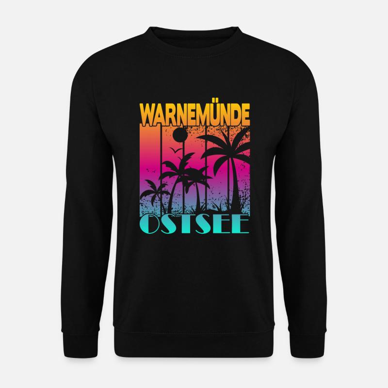 Warnemünde Ostsee - Unisex Pullover - Schwarz