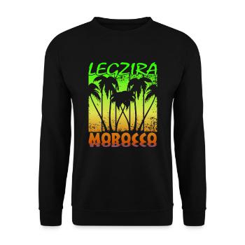 Legzira Morocco - Unisex Pullover - Schwarz - Vorne - Alina (178cm) & Michal (187cm)