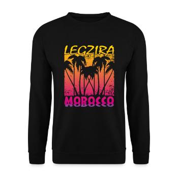 Legzira Morocco - Unisex Pullover - Schwarz - Vorne - Alina (178cm) & Michal (187cm)