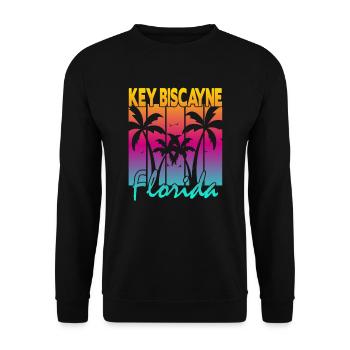 Key Biscayne Floride - Sweat-shirt Unisexe - noir - Devant - Alina (178cm) & Michal (187cm)