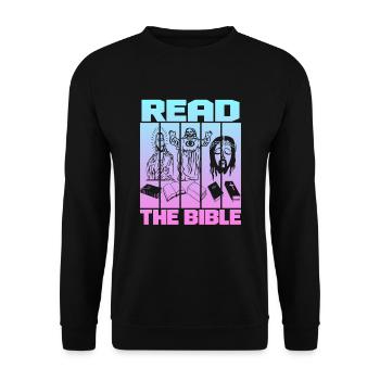 Lire la Bible - Sweat-shirt Unisexe - noir - Devant - Alina (178cm) & Michal (187cm)