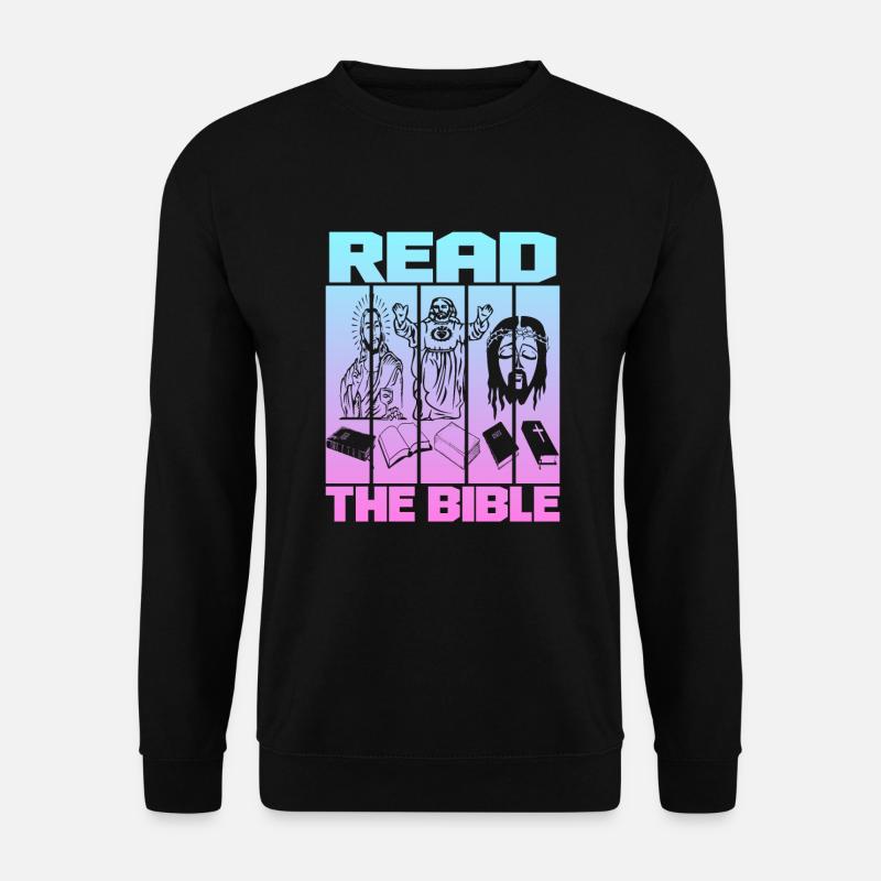 Read The Bible - Unisex Pullover - Schwarz