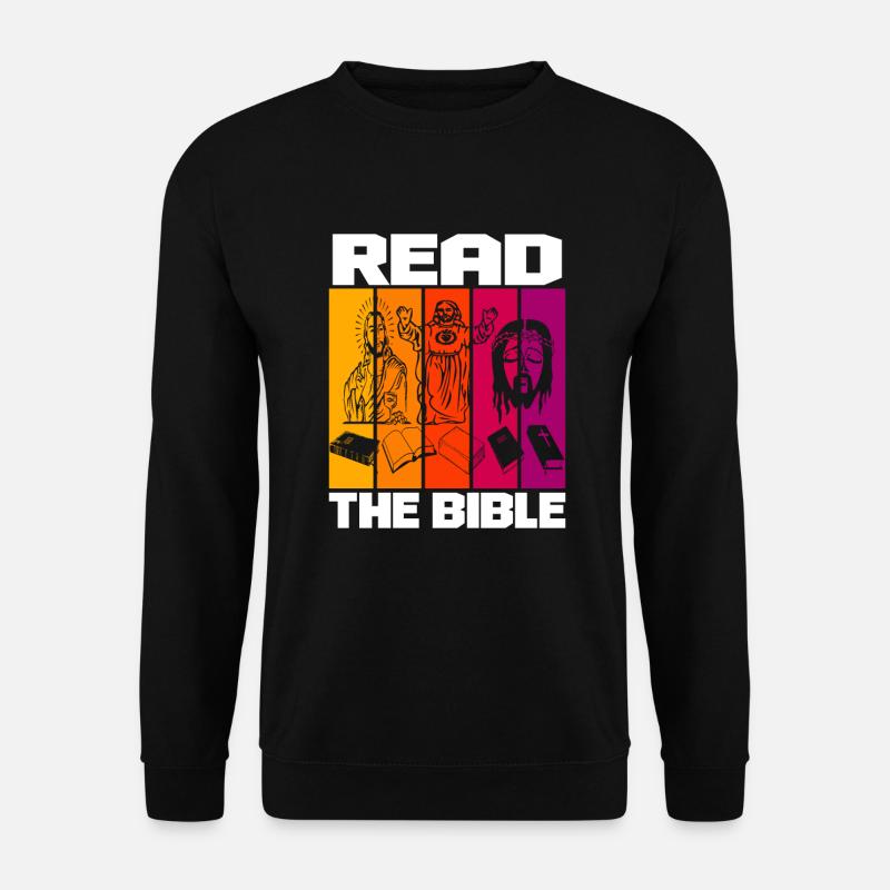 Read The Bible - Unisex Pullover - Schwarz