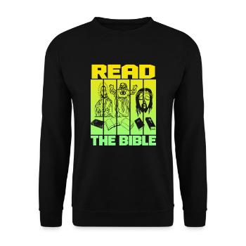 Lire la Bible - Sweat-shirt Unisexe - noir - Devant - Alina (178cm) & Michal (187cm)