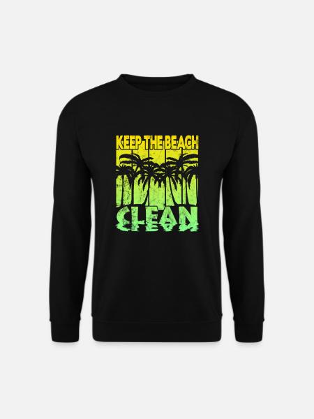 Keep the Beach clean - Unisex Sweatshirt - black