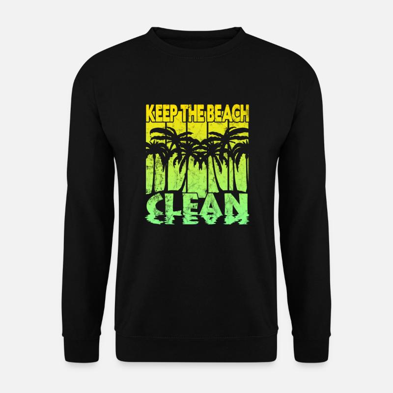 Keep the Beach clean - Unisex Sweatshirt - black