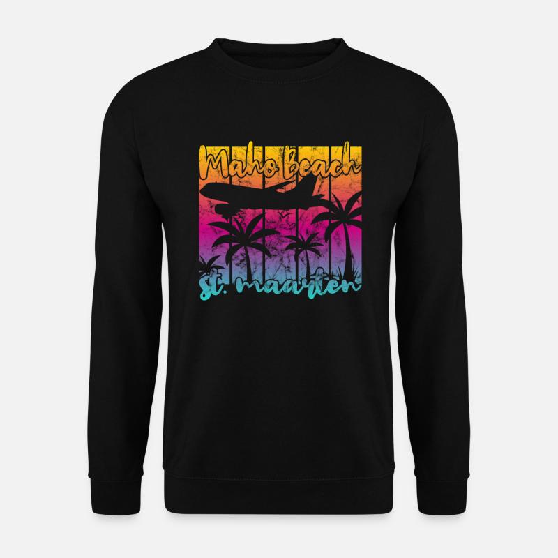 Maho Beach St. Maarten - Unisex Sweatshirt - black