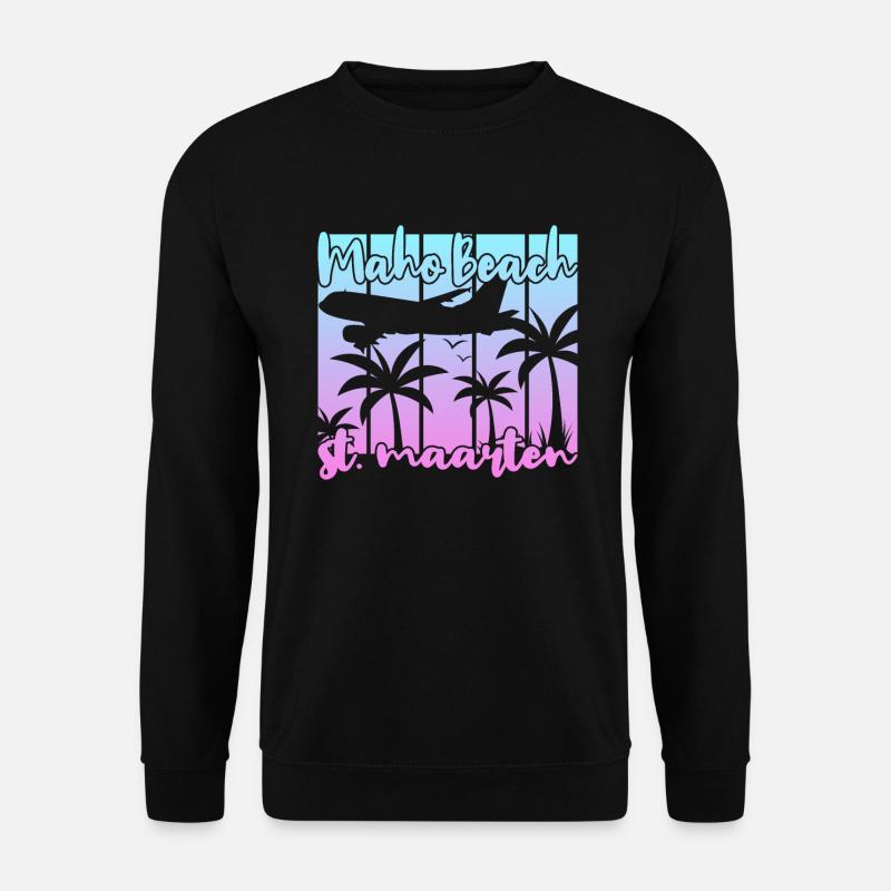 Maho Beach St. Maarten - Unisex Sweatshirt - black