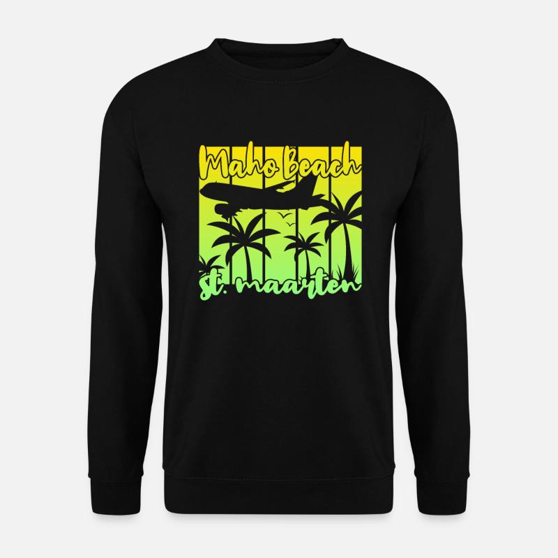 Maho Beach St. Maarten - Unisex Pullover - Schwarz