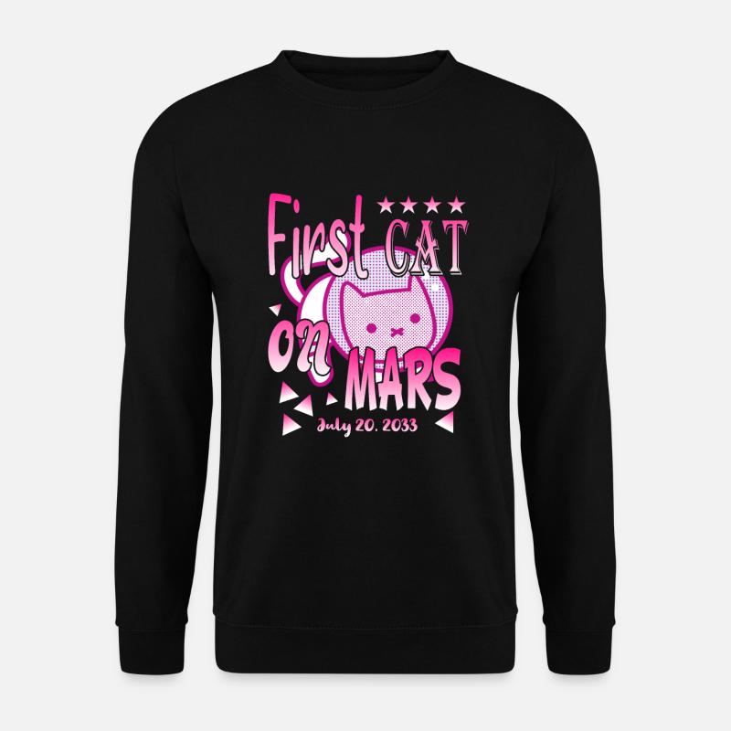 Premier chat sur Mars - Sweat-shirt Unisexe - noir