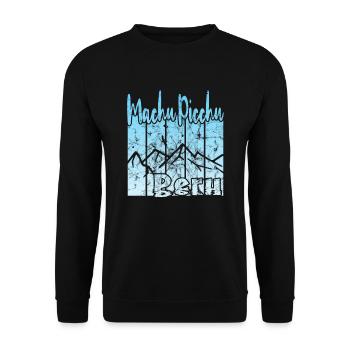 Machu Picchu Pérou - Sweat-shirt Unisexe - noir - Devant - Alina (178cm) & Michal (187cm)