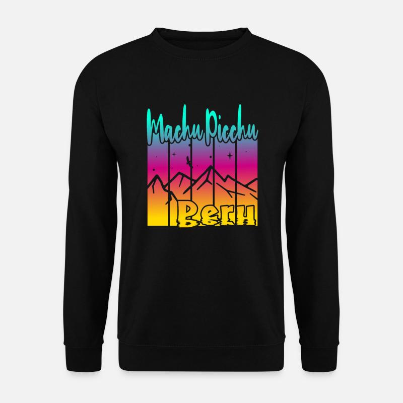 Machu Picchu Peru - Unisex Pullover - Schwarz