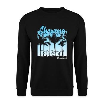 Chaweng Koh Samui Thailand - Unisex Sweatshirt - black - Front - Alina (178cm) & Michal (187cm)
