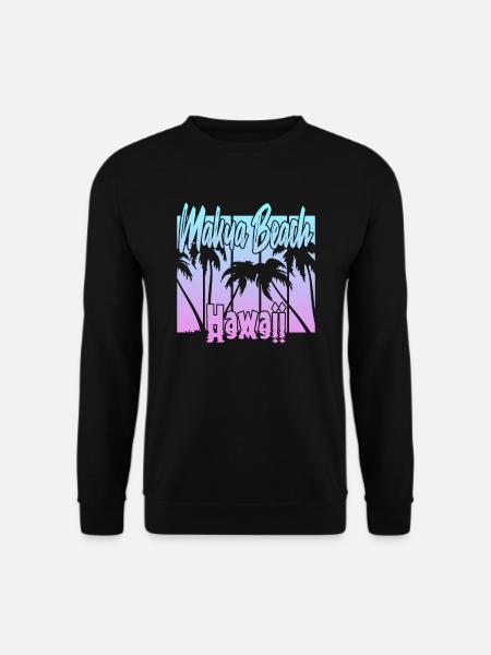 Makua Beach Hawaii - Unisex Sweatshirt - black
