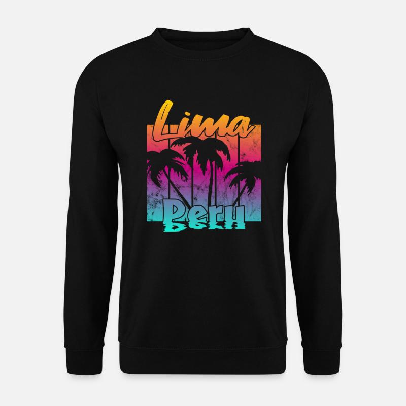 Lima Peru - Unisex Pullover - Schwarz