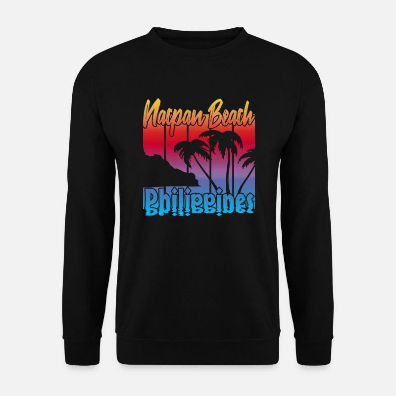 Nacpan Beach Philippines - Unisex Pullover - Schwarz