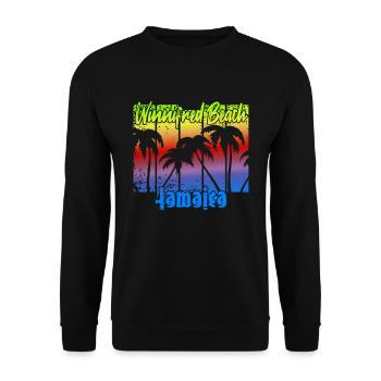 Winnifred Beach Jamaica - Unisex Sweatshirt - black - Front - Alina (178cm) & Michal (187cm)