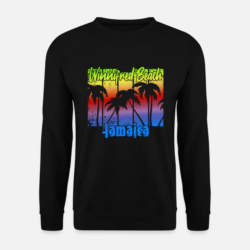 Winnifred Beach Jamaica - Unisex Pullover - Schwarz