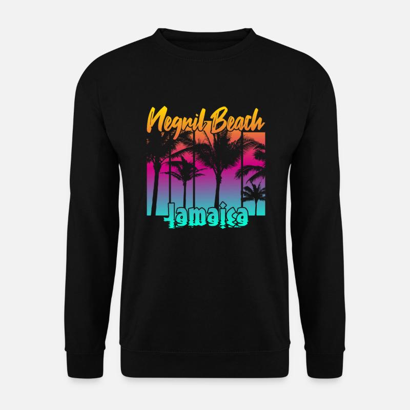Negril Beach Jamaica - Unisex Pullover - Schwarz