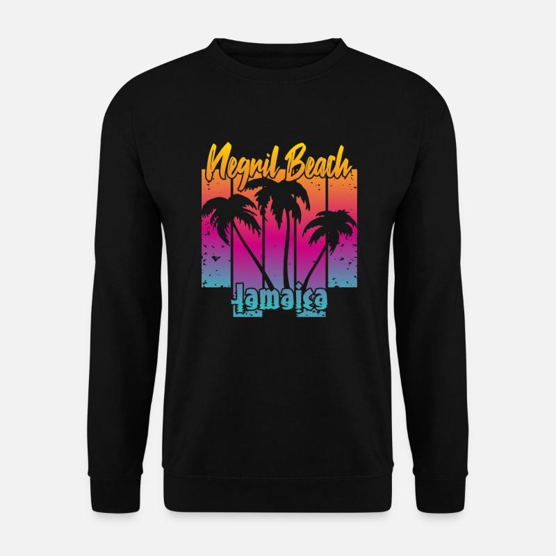Negril Beach Jamaica - Unisex Sweatshirt - black