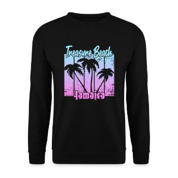 Treasure Beach Jamaica - Unisex Pullover - Schwarz - Vorne - Alina (178cm) & Michal (187cm)