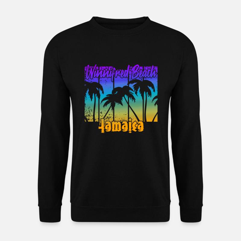 Winnifred Beach Jamaica - Unisex Pullover - Schwarz