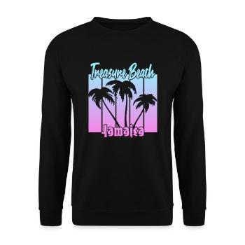 Treasure Beach Jamaica - Unisex Pullover - Schwarz - Vorne - Alina (178cm) & Michal (187cm)