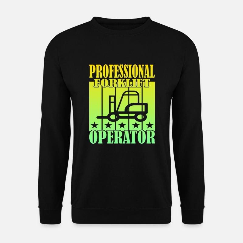 Professional Forklift Operator - Unisex Pullover - Schwarz