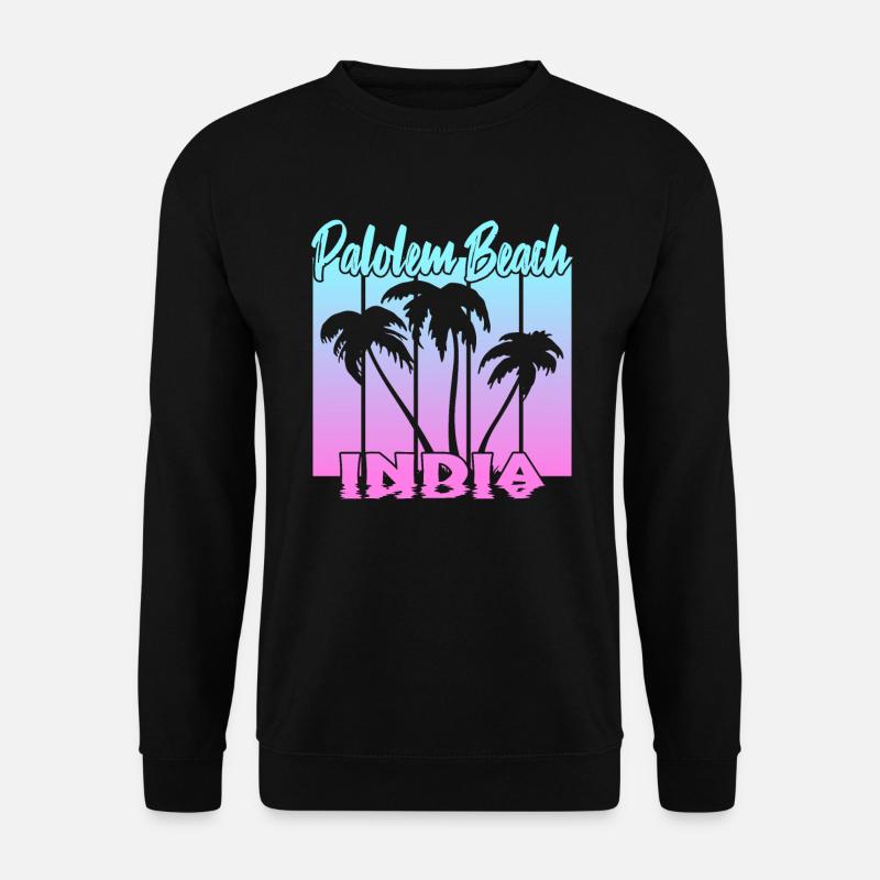 Palolem Beach India - Unisex Pullover - Schwarz