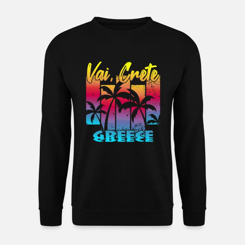 Vai Crete Greece - Unisex Pullover - Schwarz
