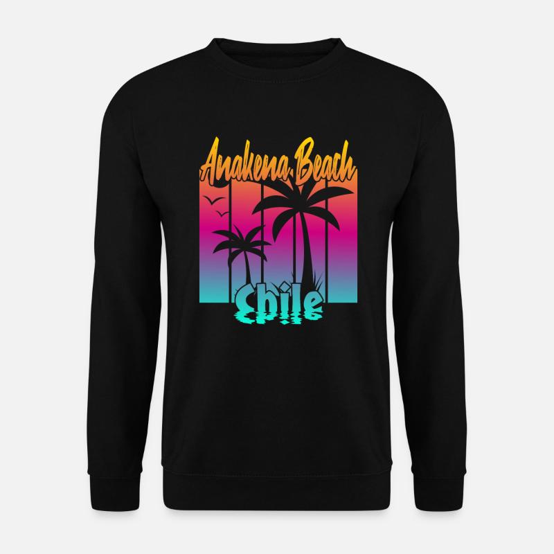 Anakena Beach Chile - Unisex Pullover - Schwarz