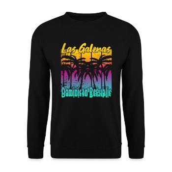 Las Galeras Dominican Republic - Unisex Pullover - Schwarz - Vorne - Alina (178cm) & Michal (187cm)