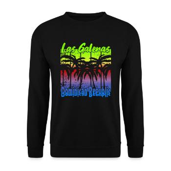 Las Galeras Dominican Republic - Unisex Pullover - Schwarz - Vorne - Alina (178cm) & Michal (187cm)