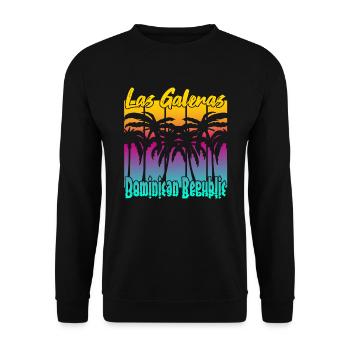 Las Galeras Dominican Republic - Unisex Pullover - Schwarz - Vorne - Alina (178cm) & Michal (187cm)