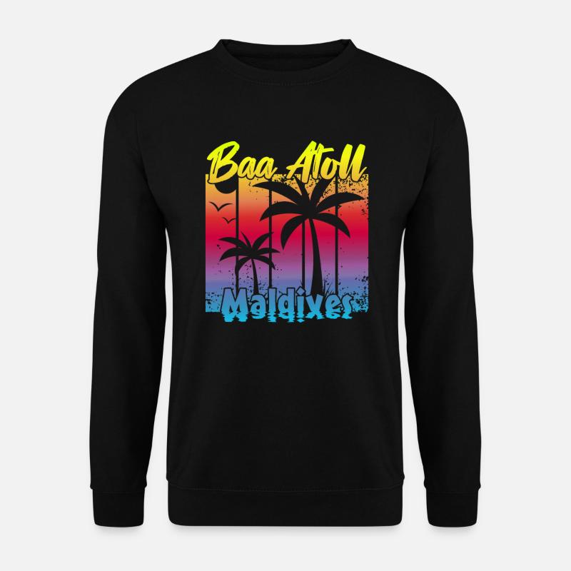 Baa Atoll Maldives - Unisex Pullover - Schwarz