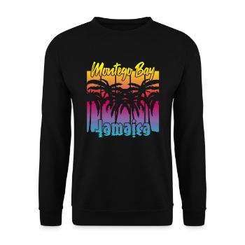 Montego Bay Jamaïque - Sweat-shirt Unisexe - noir - Devant - Alina (178cm) & Michal (187cm)
