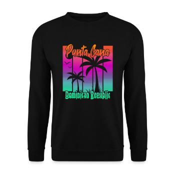 Punta Cana - Sweat-shirt Unisexe - noir - Devant - Alina (178cm) & Michal (187cm)