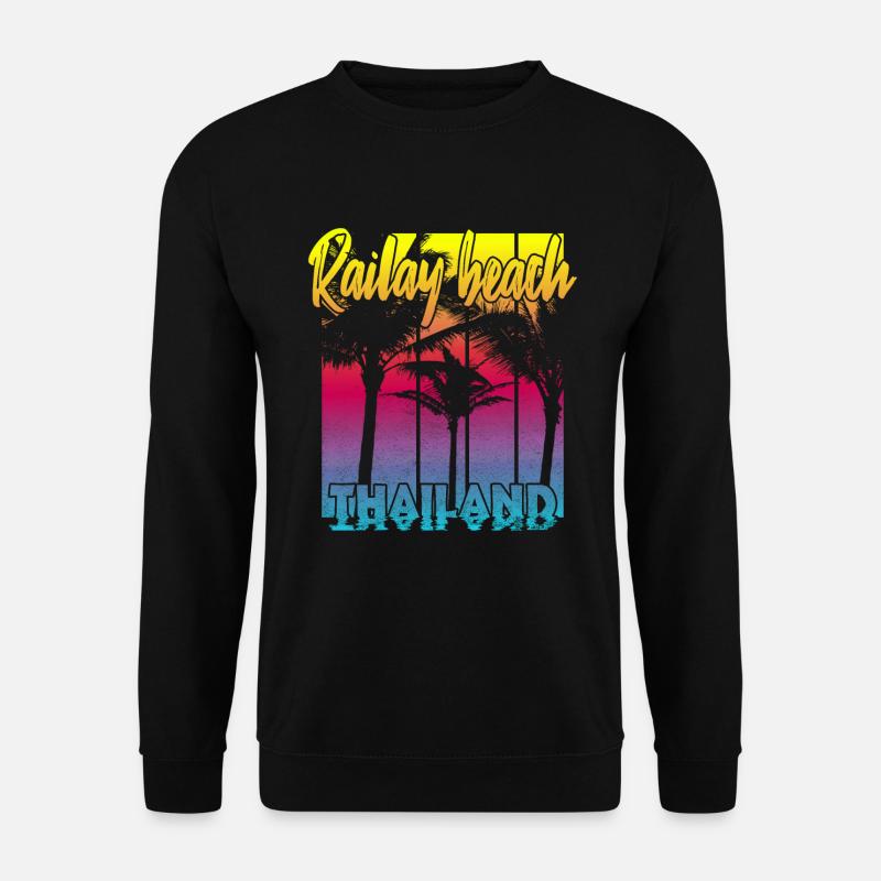 Railay Beach Thailand - Unisex Pullover - Schwarz