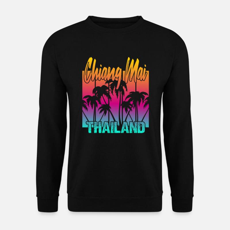 Chiang Mai Thailand - Unisex Pullover - Schwarz