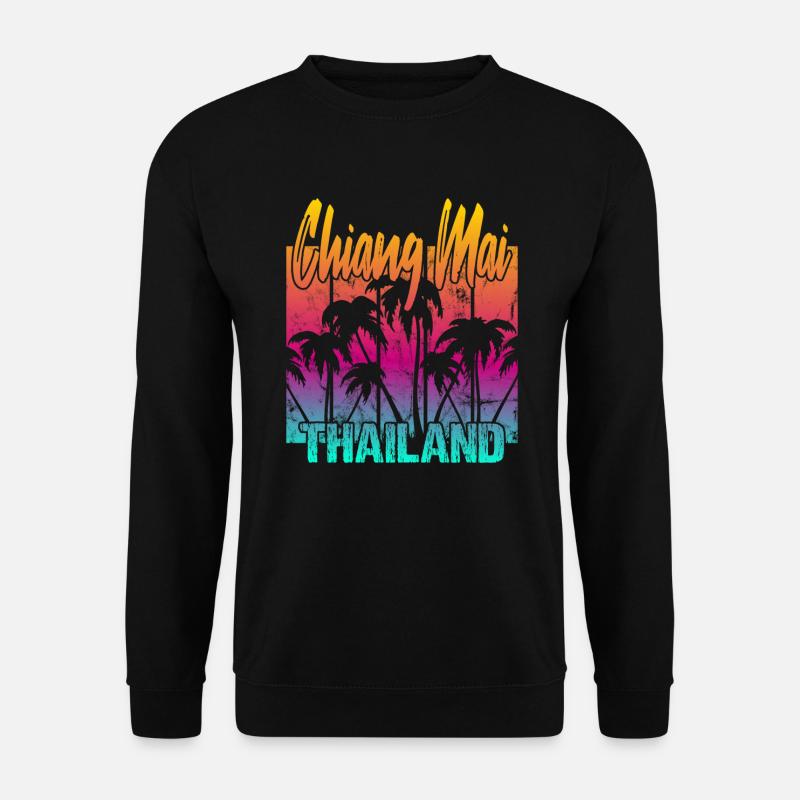 Chiang Mai Thailand - Unisex Pullover - Schwarz