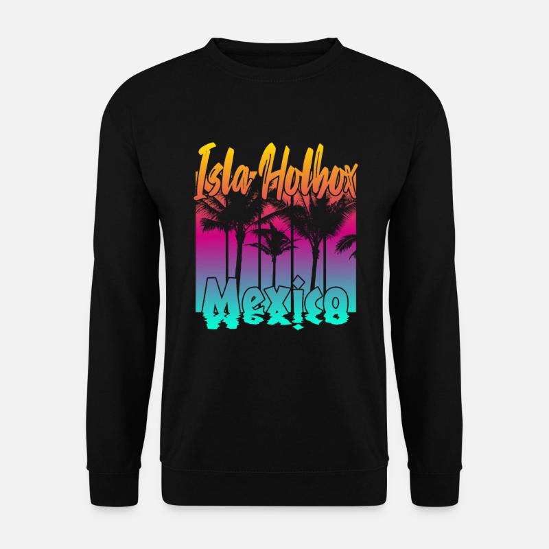 Isla Holbox Mexico - Unisex Pullover - Schwarz