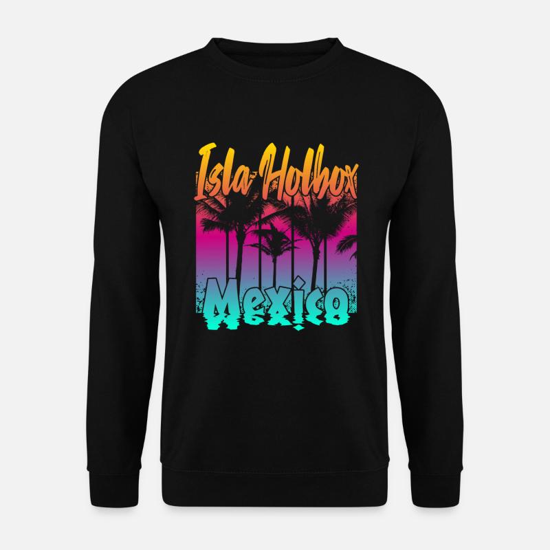 Isla Holbox Mexico - Unisex Pullover - Schwarz