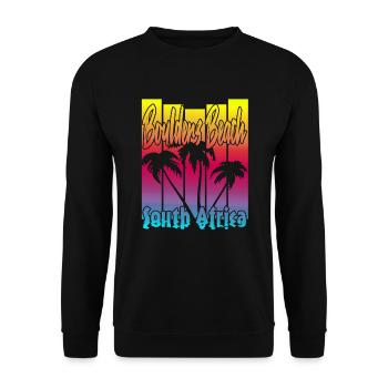 Boulders Beach - Unisex Pullover - Schwarz - Vorne - Alina (178cm) & Michal (187cm)