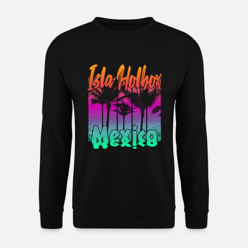 Isla Holbox Mexico - Unisex Pullover - Schwarz