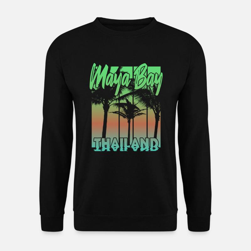 Maya Bay Thailand - Unisex Pullover - Schwarz