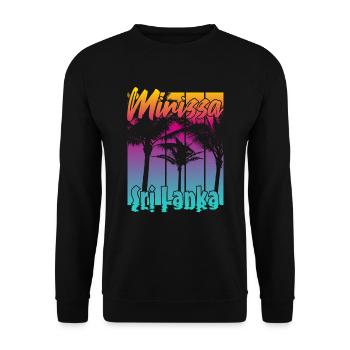 Mirissa Sri Lanka - Sweat-shirt Unisexe - noir - Devant - Alina (178cm) & Michal (187cm)