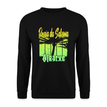 Vintage Praia da Salema Algarve - Sweat-shirt Unisexe - noir - Devant - Alina (178cm) & Michal (187cm)