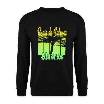 Vintage Praia da Salema Algarve - Sweat-shirt Unisexe - noir - Devant - Alina (178cm) & Michal (187cm)